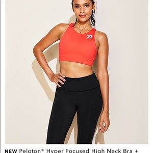 Peloton Athleta high neck sports bra medium RARE
